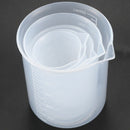 50 100 / 150 250 500ml Transparent plastic beakers graduate