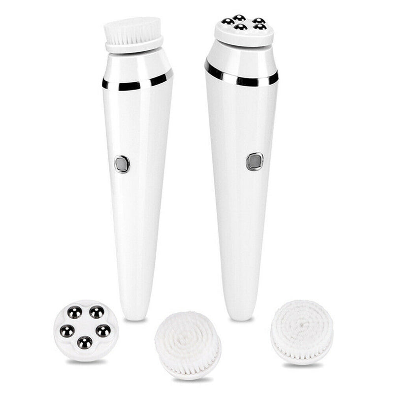 3 in 1 Electric Facial Brush Rechargeable Face Massager Pore Cleaner Portable