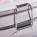 Home School Detachable Handle 2 Layers Stainless Steel Lunch Box 2.9" Heigh D2U3