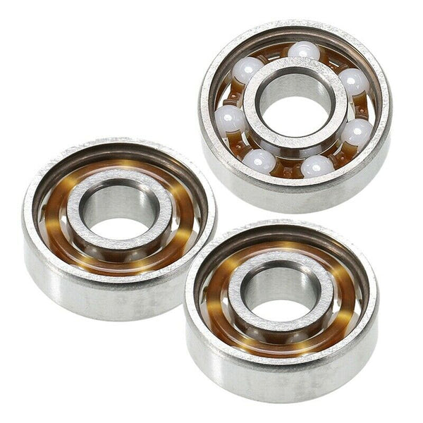 3Pcs 608 Hand Fidget Spinner Ceramic Speed ZrO2 Ball Bearings Set 8 x 22 x  R4I2