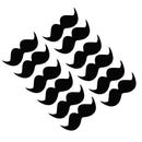 Set of 12pcs Beard Stickers Black Funny Beard Gift Tag Stickers Labels Decals