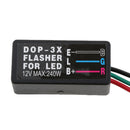 Motorcycle 100A 12V LED Brake Stop Light Strobe Flash Module Controller Box