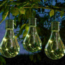 5 LED Waterproof Solar Rotatable Garden Camping Hanging Lamp Light Bulbs Be C8J1