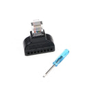 RJ45 Ethernet Male To 8 Pin AV Terminal Screw Adapter Converter Block Plug   Z