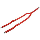 Women Men Clip-on Adjustable Pants Elastic Y Back Suspender Braces - Red M1M7