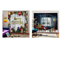 2pcs/4Panel Christmas Pattern Living Room Window Drapes Balcony Window Decor
