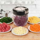 900Ml Vegetable Cutting Machine Manual Garlic Onion Chopper Meat Grinder Fo P1Q2