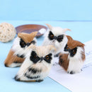 Lovely Owl Furry Christmas Bird Home Ornament Decoration Simulation Animal S Hn