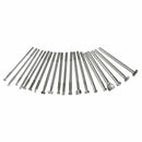 20pcs Leather Hand Tool Metal Stamping Seal Caulker Handle leather Work R2T3