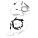 2 Pack 3.5mm Wired Acoustic Hollow Air Tube Earpiece Earbuds Anti-radiation
