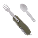 Camping-hiking spoon fork bottle opener portable pocket folding multi tool FT
