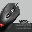 Fantech X5s Computer Wired Mouse 4800 DPI USB Optical PC Gaming Mouse Mice