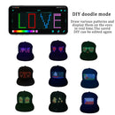 Fashion Luminous Flash LED Display Cap Hat Editable for Hip-hop Club Stage