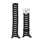 Black Rubber Replacement Watch Band for Suunto T1 T1C T3 T3C T3D T4C T4D