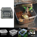Reptile Lizards Feeding Box Turtle Hatching Box for Reptile Spiders Frogs