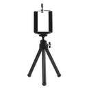 360 Rotatable Camera Tripod Photo Live Video Bracket w/ Phone Clip (Black)