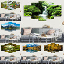 5 Panels HD Modern Art Oil Landscape Painting Canvas Print Wall Picture