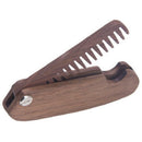 Black Walnut Folding Comb Portable Men'S Beard Care Wooden Comb