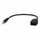 3.5mm Male AUX Port Plug Jack To USB 2.0 .Female Converter MP3 Cord Car R0A W1M3