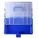 Fishing Tackle Box 3 Tray Cantilever Adjustable Compartments Crafts Lure Bo