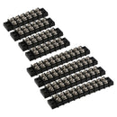 6 +10 Gang Terminal Block Nickel Plated Brass