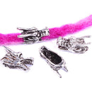 5pcs/set Dreadlocks Braid Tube Rings Dragon Head Loose Beads Hair Ring Jewe BX
