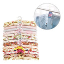 5x Anti slip Hook Sponge Cotton Satin Padded Clothes Suit Dress Rack Hangers
