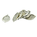 10Pcs 22x29mm Blank Fruit Bezel Tray Base for DIY Cabochon Necklace Pendant