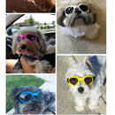 2 Pcs Folding Pet Goggles, Stylish Dog Sunglasses for UV Stop Waterproof