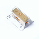 Audio Stereo Solar Amp Power/Ground Cable Splitter Distribution Block 2-Way New