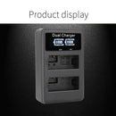 Lp-E8 Camera Battery Charger Lp E8 Lcd Intelligent Display Dual Usb Charger R3A2