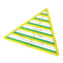 Quilting Ruler Non Slip Pyramid Acrylic Quilters Inch Rules for Crafts, Fabric,