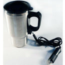 450ml Car Heated Mug Travel Mug Double Wall Stainless Steel Camping Outdoor Cup