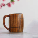 1Pcs Wooden Coffee Beer Mug Wood Cup Handmade Tea Cup with Handle Newest Useful