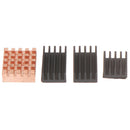 4pcs Copper+Aluminum Cooling Heatsink Blind Radiating Fin for Raspberry Pi %a