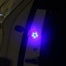 2pcs LED Car Door Warning Lights Anti Rear-end Collision Lamps (Blue 5LED)