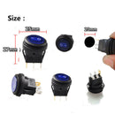 5X 12V 20A Waterproof Round On/Off Rocker Switch Car Auto Boat SPST Mari ZMS