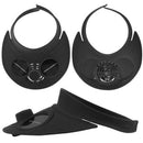 Black Summer Sport Outdoor Hat Cap With Solar Sun Power Cooling Fan Bicycli