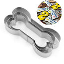3Pcs Stainless Steel Bone Cookie Mould Cutter Fondant Biscuit Pastry Baking  Cy