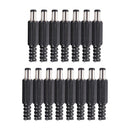 15 Pcs 5.5mmx2.1mmx9mm Male Solder DC Power Jack for Laptop Adapter