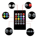 4Pc Car SUV Interior Decor Atmosphere Light Strip Music Control Sound Active
