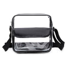 Women Shoulder Crossbody Handbags Square Messenger Transparent PVC Totes