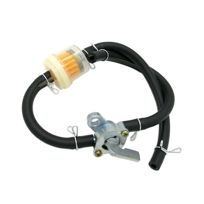 1 Set ATV Petrol Gas Fuel On Off Tap Petcock Fuel Filter Petrol Pipe Hose Line
