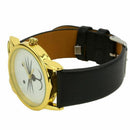 Women's Cat Beard Synthetic Leather Bracelet Wrist Watch Black