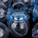 50pcs Mini Pacifier Plastic Table Confetti for Baby Shower-Blue U3E6
