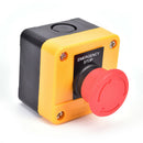 Red Mushroom Cap 1NO 1NC DPST Emergency Stop Push Button Switch AC 660V 10A 3CAU