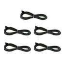 Replacement Jump Rope Cord Skipping Speed Rope Cable with End Caps Black