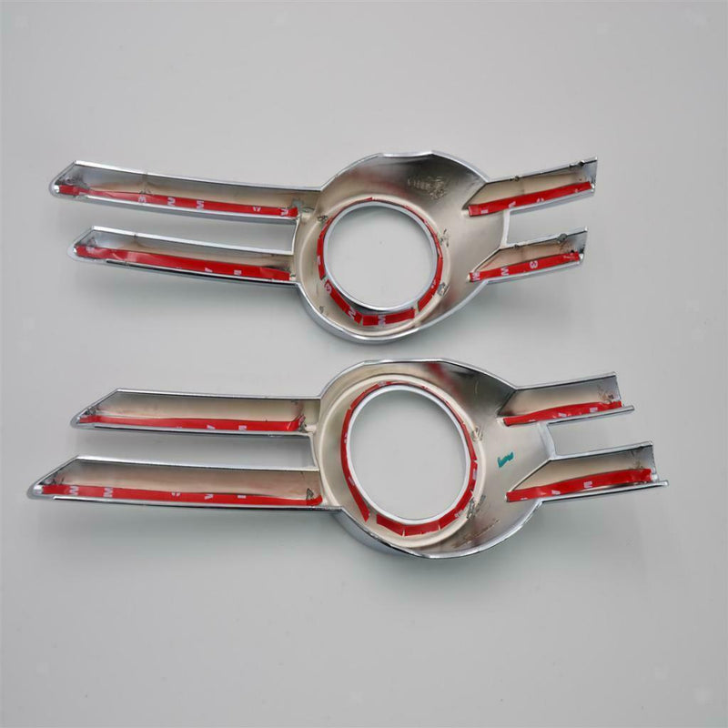 2 Sets Fog Light Lamp Cover Bumper Grille Trim Protect For
