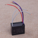Plastic Ceiling Fan Capacitor CBB61 4.5uf + 6uf + 5uf 5 WIRE 250V-300V AC