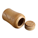 Natural Bamboo Tea Canisters Tea Leaf Container Kitchen Storage Pots Jars
